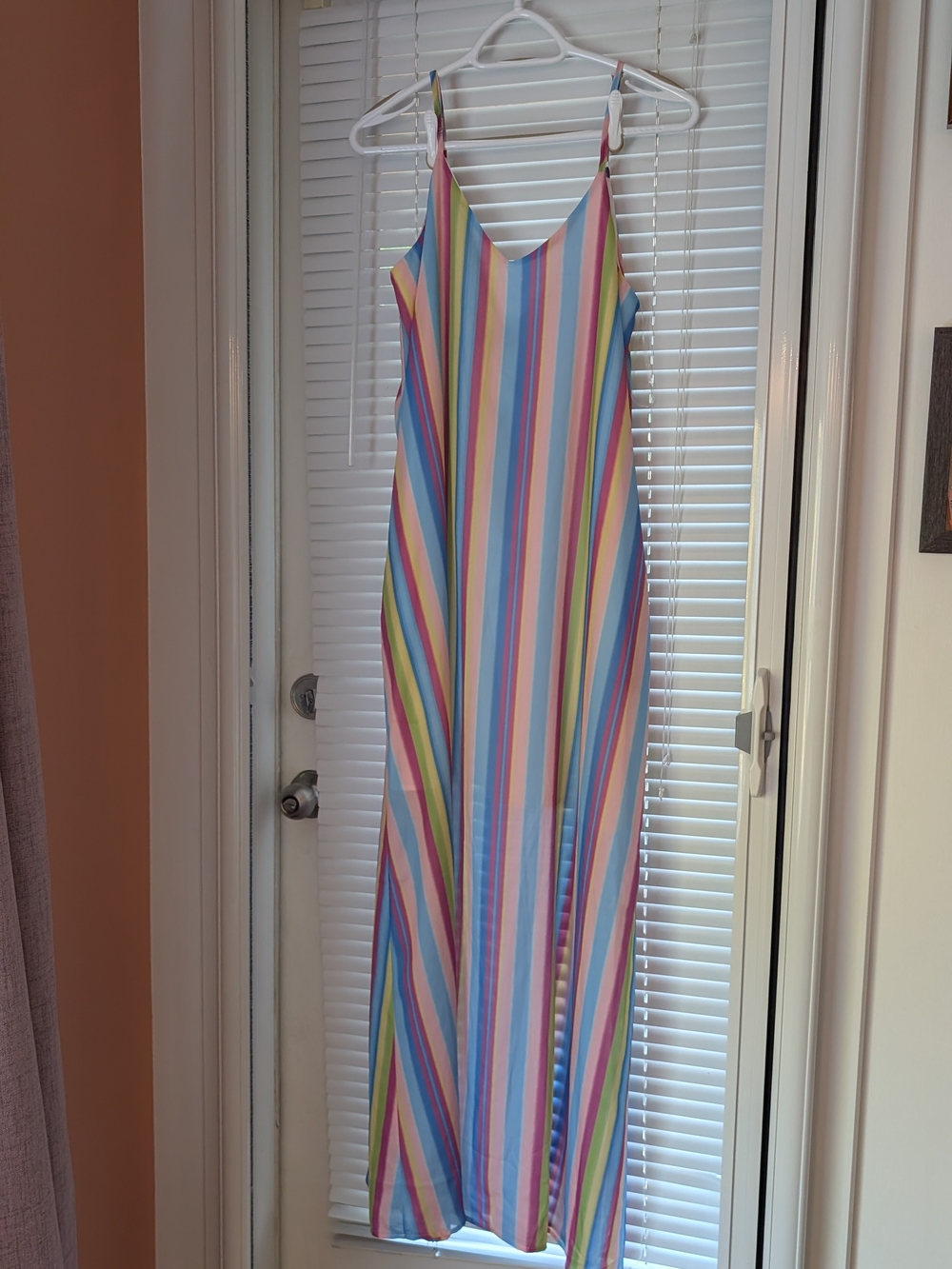 Rainbow Stripe Maxi Dress